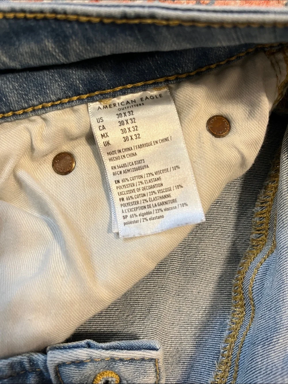 American Eagle Outfitters Light Blue Slim Straight Jeans